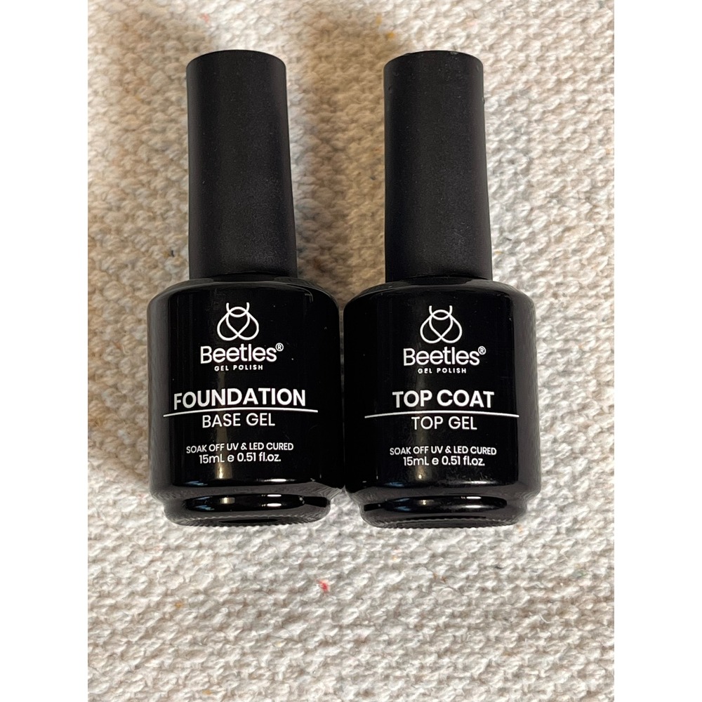 Beetles Gel Polish Base Coat + Top Coat 15mL Set UV LED